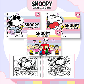 Livro Caderno de Colorir | Snoopy