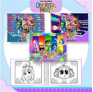 Livro Caderno de Colorir | Divertidamente