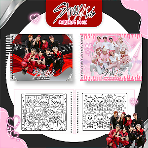 Livro Caderno de Colorir | Stray Kids