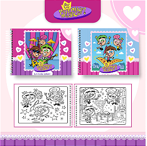 Livro Caderno de Colorir | Padrinhos Mágicos