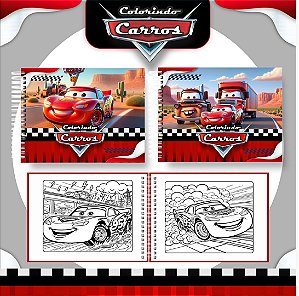 Livro Caderno de Colorir | Carros