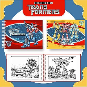 Livro Caderno de Colorir | Transformers