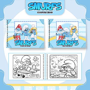 Livro Caderno de Colorir | Smurfs