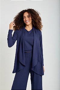 Cardigan Marinho