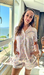 Pijama Americano Curto Caleidoscópio