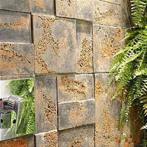 Revestimento Pedra Ferro Mosaico - Iron Class (m²)