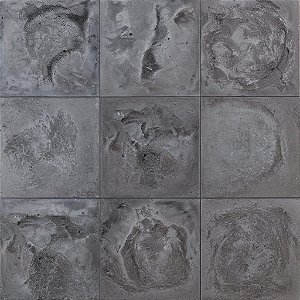 Revestimento Placa Cimentícia Rústica 90x90 - Toscana Black