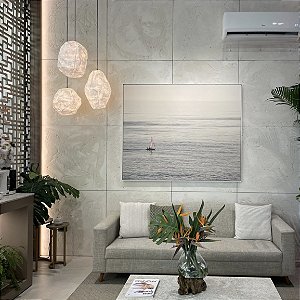 Revestimento Placa Cimentícia Rústica 90x90 - Toscana White