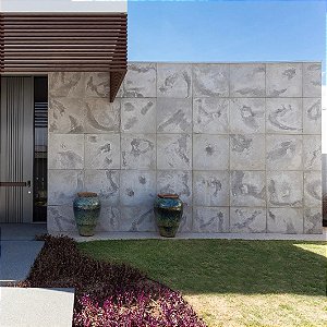 Revestimento Placa Cimentícia Rústica 90x90 - Toscana Gray