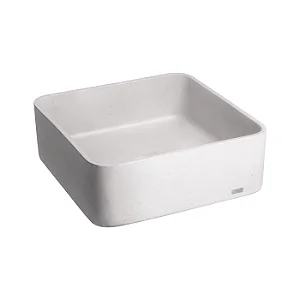 Cuba Quadrada de Apoio em Concreto - Off White