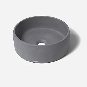 Cuba Redonda de Apoio em Concreto - Grafite