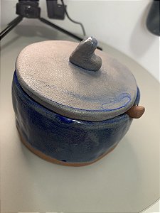 Açucareiro Artesanal BLUE terracota