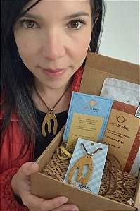 Kit Mães Joanas | Colar Alga Cerâmica + Café