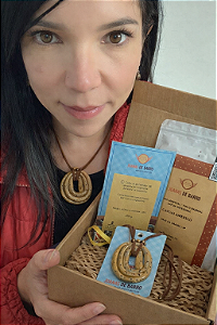 Kit Mães Joanas | Colar Espiral Yellow + Café