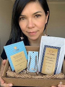 Kit Mães Joanas | Brinco Mini Flores + Café