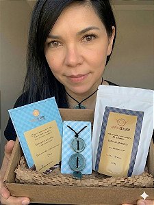 Kit Mães Joanas | Colar Cerâmica Trio Circulos+ Café