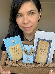 Kit Mães Joanas | Colar cerâmica Pedrinhas + Café