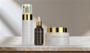KIT HIDRATANTE FACIAL -SERUM NIACINAMIDA - ESPUMA DE LIMPEZA FACIAL