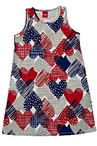 Vestido Infantil Menina Elian Corações