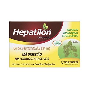 Hepatilon contém 20 Cápsula