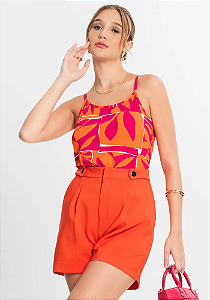 Blusa Feminina de Alças Básica Rovitex