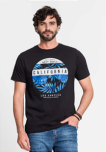 Camiseta Masculina Estampada Select Preto