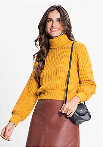 Blusão Feminino Em Canelado Tricot