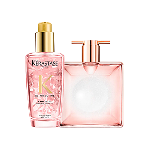 Kit 2 Produtos Idôle Aura Lancôme & Kérastase Elixir Ultime Rose