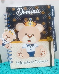 Caderneta de Vacina Menino - Ursinho Príncipe