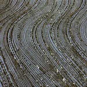 Tule Boreal c/ Paetê P224 Dourado