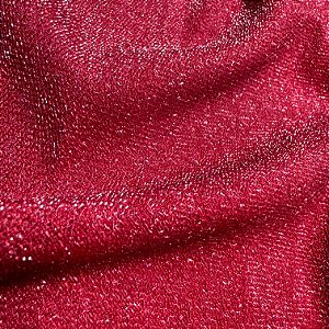 Malha Lurex Vermelho Ferrari