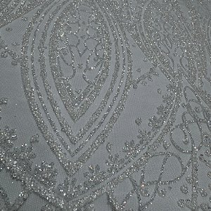 Tule Diamante Quebrado F932 - Branco