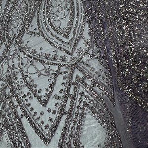 Tule Diamante Quebrado F932 - Lilás