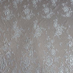 Renda Chantilly 75287 Branca - valor referente peça de 3 metros
