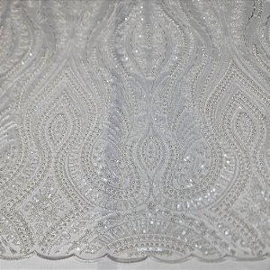 Tule Bordado 15613 Branco