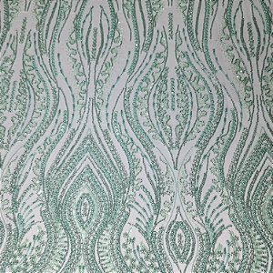 Tule Bordado 15613 Verde Menta