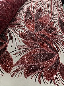 Renda Pedraria 70509 Vermelha