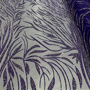 Tule Diamante Quebrado LYD064 Roxo