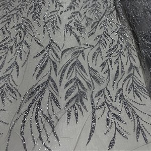 Tule Diamante Quebrado LYD064 Prata