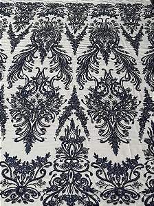 Renda Pedraria 931-5 Azul Marinho