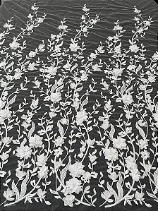 Renda 3D S6125 Branco