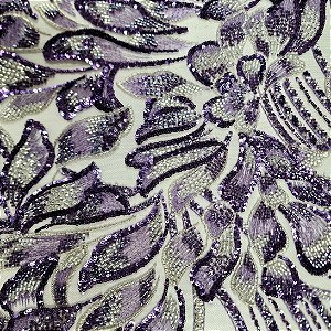 Renda Pedraria 2758 Roxo