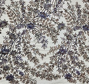 Renda Pedraria HS1666 Marron/Lilás