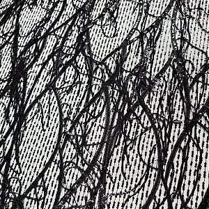 Tule paetizado c/ franja Preto