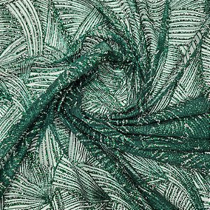 Tule Diamante Quebrado Des.LYX158 Verde Esmeralda