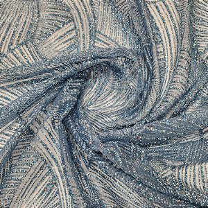 Tule Diamante Quebrado Des.LYX158 Azul Serenity