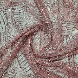 Tule Diamante Quebrado Des.LYX158 Rose Claro