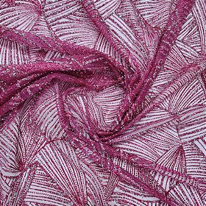 Tule Diamante Quebrado Des.LYX158 Pink