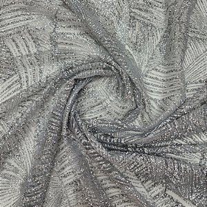 Tule Diamante Quebrado Des.LYX158 Prata