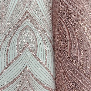 Renda c/ Pedrarias LYD 391 Rose